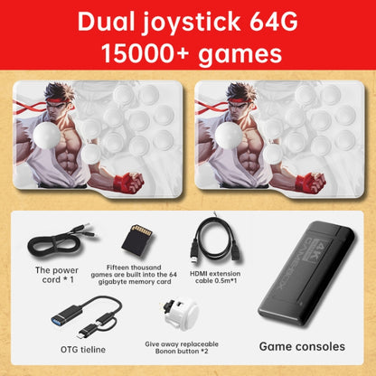 K9 Game Console Home TV Double Battle Simulator 64G Table Control Edition Built-in 15000 Games - Pocket Console by buy2fix | Online Shopping UK | buy2fix