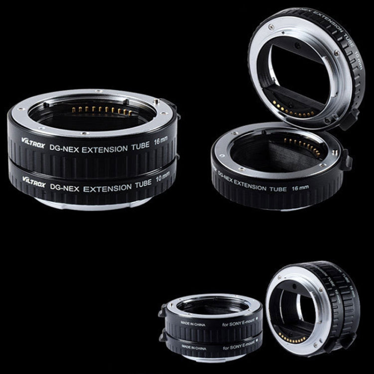 For Sony VILTROX DG-NEX Camera Automatic Close-Up Ring Macro Ring Set - Stepping Ring by VILTROX | Online Shopping UK | buy2fix