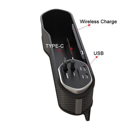 Car Seat Clip Organizer Multifunctional Car Charger, Specification: Wireless Charge - In Car by buy2fix | Online Shopping UK | buy2fix