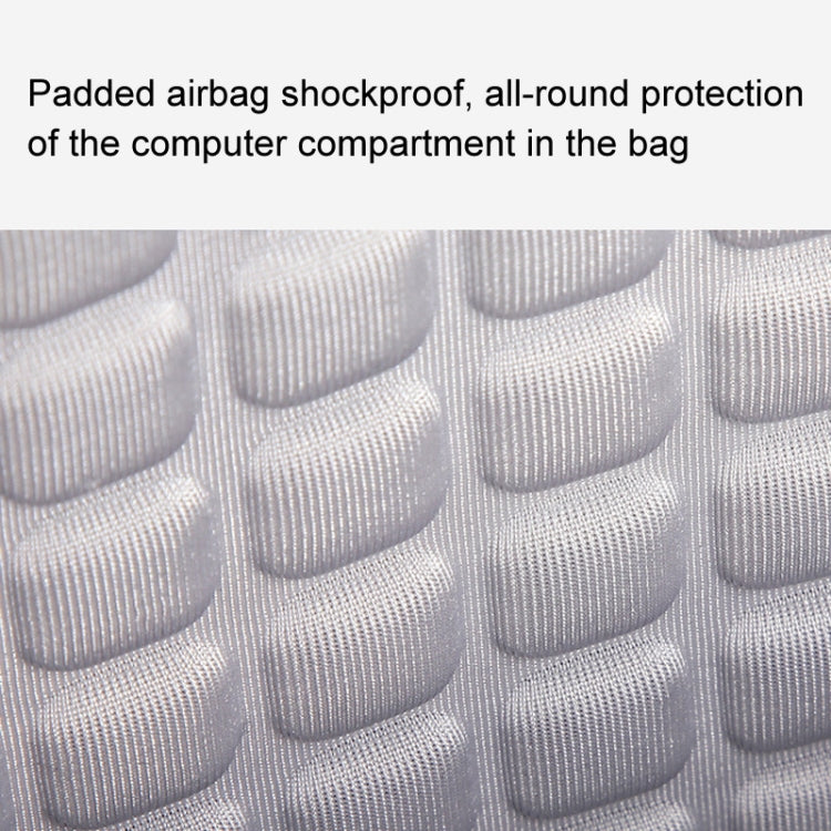 LUCKYBAT Laptop Bag Airbag Anti-drop Crossbody Handbag, Size: S 13.3-16 Inch(Khaki White) - 15 inch by buy2fix | Online Shopping UK | buy2fix