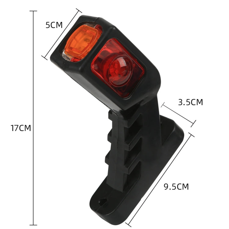 MK-216 1pair 12-24V 9LED Side Marker Lighting Outline Marker Truck Light Trailer Side Marker Lights(As Show) - In Car by buy2fix | Online Shopping UK | buy2fix