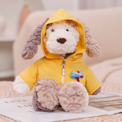 Cute Dressing Teddy Plush Toys Decorative Gift Plush Doll, Color: Yellow Jumpsuit - Soft Toys by buy2fix | Online Shopping UK | buy2fix