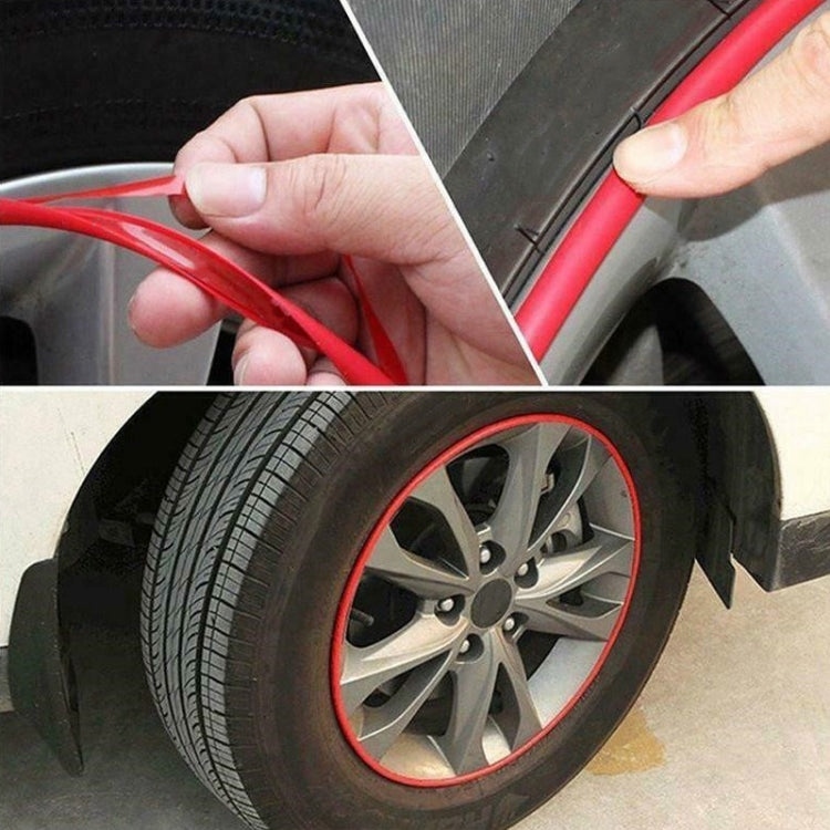 8m/roll Car Wheel General Sticker Modified Protection Sticker Anti-collision Strip(Pink) - In Car by buy2fix | Online Shopping UK | buy2fix