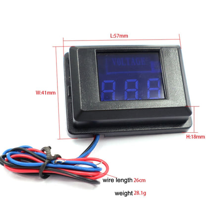 DES-2 Car Battery Voltage Meter DC LED Digital Display 12V Motorcycle RV Yacht Voltage Meter Detector(Green) - Consumer Electronics by buy2fix | Online Shopping UK | buy2fix