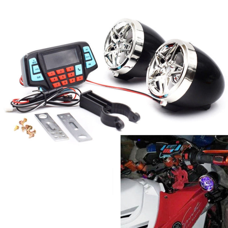 Motorcycle Aluminum Alloy Bluetooth Audio MP3 With Display - In Car by buy2fix | Online Shopping UK | buy2fix