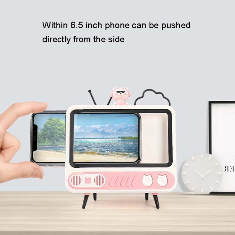 MHT736 No Light Retro TV Shape Phone Stand Desktop Lazy Stand, Color Random Delivery - Desktop Holder by buy2fix | Online Shopping UK | buy2fix
