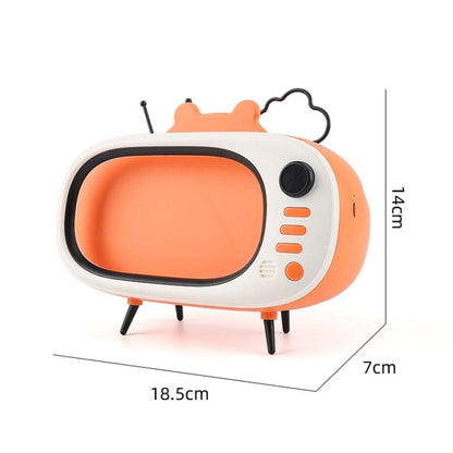 MHT739 With Light Retro TV Shape Phone Stand Desktop Lazy Stand, Color Random Delivery - Desktop Holder by buy2fix | Online Shopping UK | buy2fix