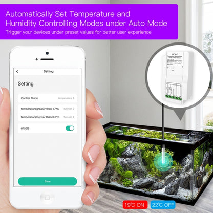 WiFi Switch Module+Temperature Probe Tuya Dual-way Temperature and Humidity Switch Timer Smart Switch - Consumer Electronics by buy2fix | Online Shopping UK | buy2fix