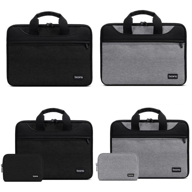 Baona BN-I003 Oxford Cloth Full Open Portable Waterproof Laptop Bag, Size: 11/12 inches(Black+Power Bag) -  by Baona | Online Shopping UK | buy2fix