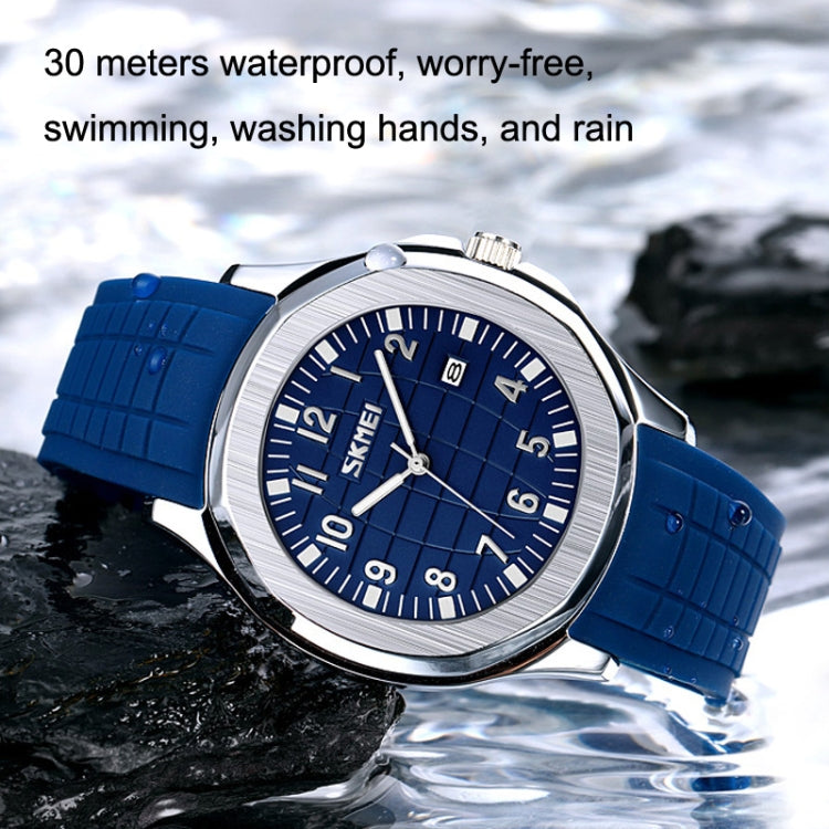 SKMEI 9286 Outdoor Sports Multifunctional Men Waterproof Quartz Watch(White) - Alloy Watches by SKMEI | Online Shopping UK | buy2fix