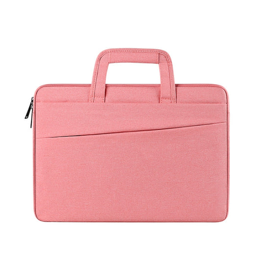 ST03 Waterproof Laptop Storage Bag Briefcase Multi-compartment Laptop Sleeve, Size: 15.6 inches(Pink) - 15.6 - 17 inch by buy2fix | Online Shopping UK | buy2fix