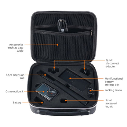 For DJI Osmo Action 3 Storage Bag Portable Waterproof Handheld Protective Case - DJI & GoPro Accessories by buy2fix | Online Shopping UK | buy2fix