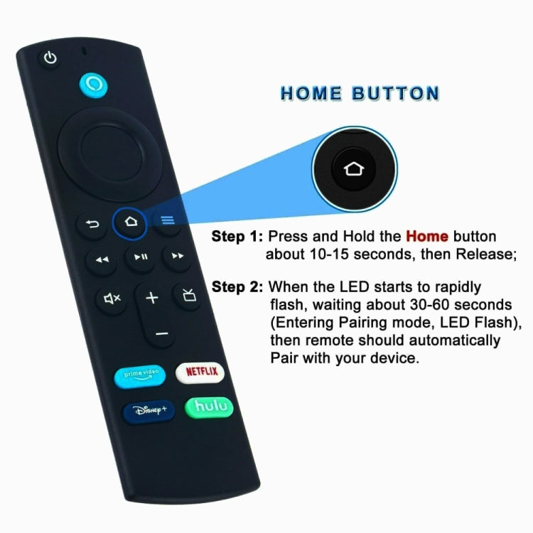 For Amazon Fire TV Stick L5B83G Bluetooth Voice Smart Remote Control(Black) - Consumer Electronics by buy2fix | Online Shopping UK | buy2fix