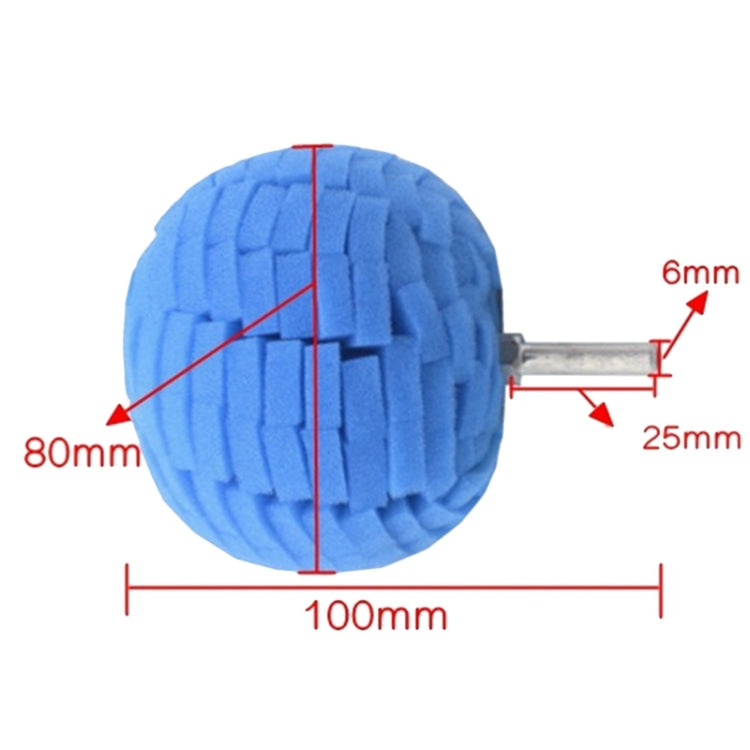 2pcs Car Wheel Rim Small Area Sponge Polishing Ball(Random Color Delivery) - In Car by buy2fix | Online Shopping UK | buy2fix