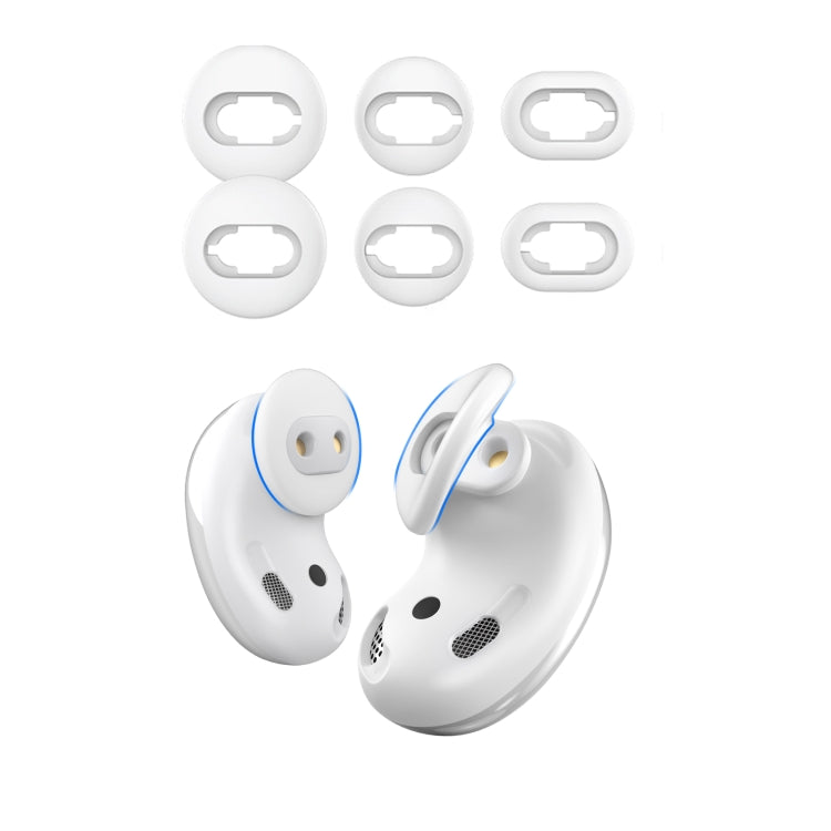 For Samsung Galaxy Buds Live AhaStyle PT132 S+M+L Silicone Earbud(White) - Anti-dust & Ear Caps by AhaStyle | Online Shopping UK | buy2fix