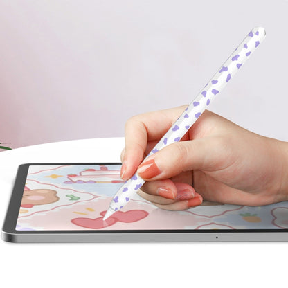 For Apple Pencil 2 AhaStyle PT65CW Silicone Pen Case Milk Cow Patterned Stylus Case(Black) - Pencil Accessories by AhaStyle | Online Shopping UK | buy2fix