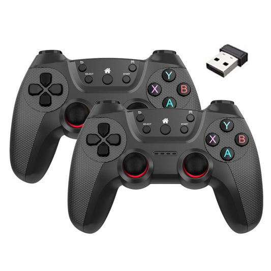 KM-029   2.4G One for Two Doubles Wireless Controller Support PC / Linux / Android / TVbox(Battle Gray) - Gamepads by buy2fix | Online Shopping UK | buy2fix