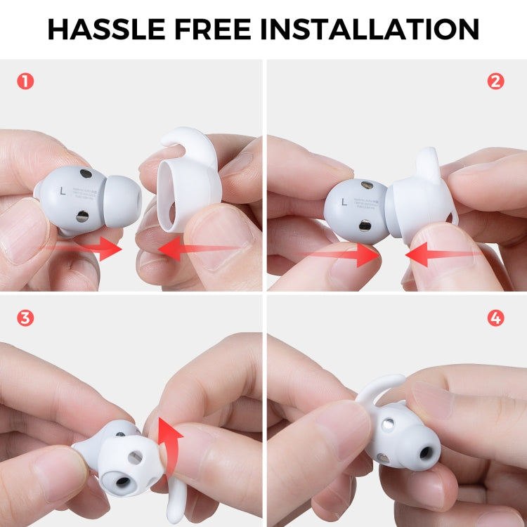 For Beats Studio Buds AhaStyle PT172 Earphone Silicone Ear Caps, Style: Earcap x 3+Case (Black) - Anti-dust & Ear Caps by AhaStyle | Online Shopping UK | buy2fix