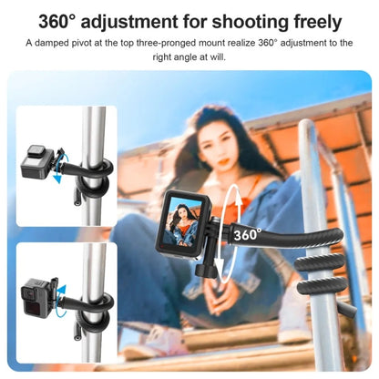 TELESIN Flexible Mount Bracket Octopus Tripod For Mini Action Camera and Mobile Phone,Spec: Only Bracket - Holder by TELESIN | Online Shopping UK | buy2fix