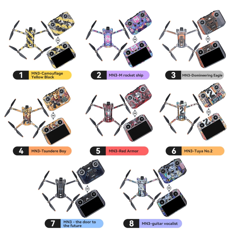 For DJI Mini 3 Pro Remote Control Body Sticker ,Spec: RC With Screen(Domineering Eagle) - Stickers by RCSTQ | Online Shopping UK | buy2fix