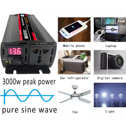 8000W 60V to 220V High Power Car Pure Sine Wave Inverter Power Converter - Pure Sine Wave by buy2fix | Online Shopping UK | buy2fix