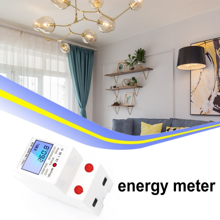 DDM15SD 5 (32) A Single-phase Multi-function Rail Meter with Backlight LCD Display - Current & Voltage Tester by buy2fix | Online Shopping UK | buy2fix