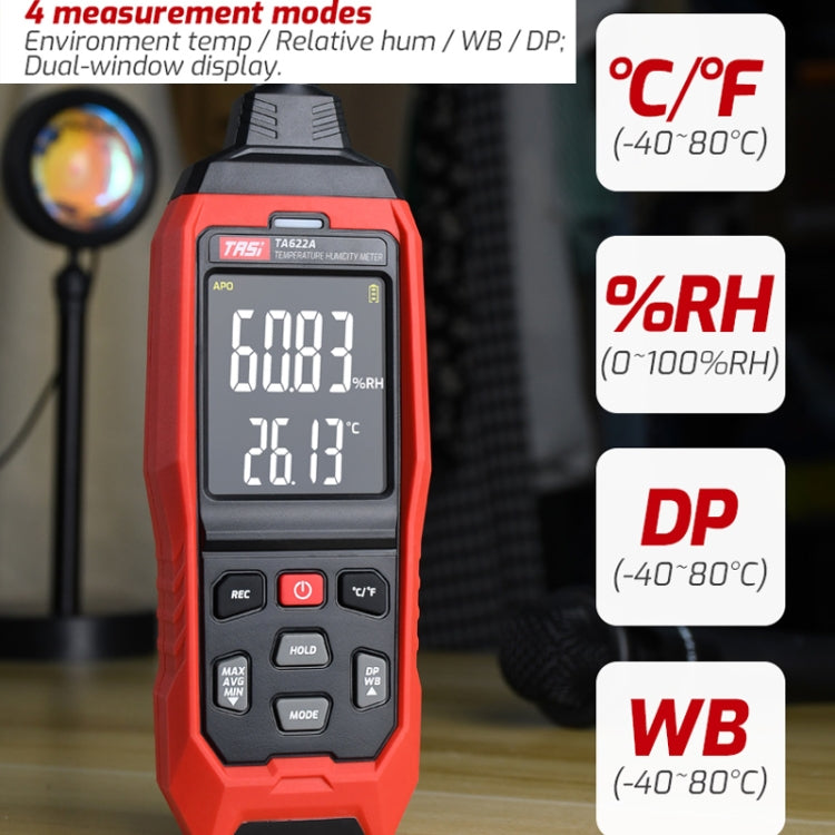 TASI TA622B USB Computer Connection Temperature Humidity Meter Digital Dew Point Thermometer - Thermostat & Thermometer by TASI | Online Shopping UK | buy2fix