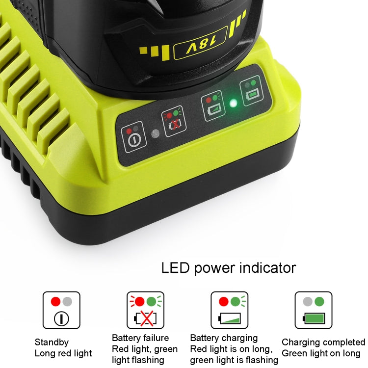 For RYOBI P117 / P108 12-18V Universal Battery Charger(UK Plug) - Electric Saws & Accessories by buy2fix | Online Shopping UK | buy2fix