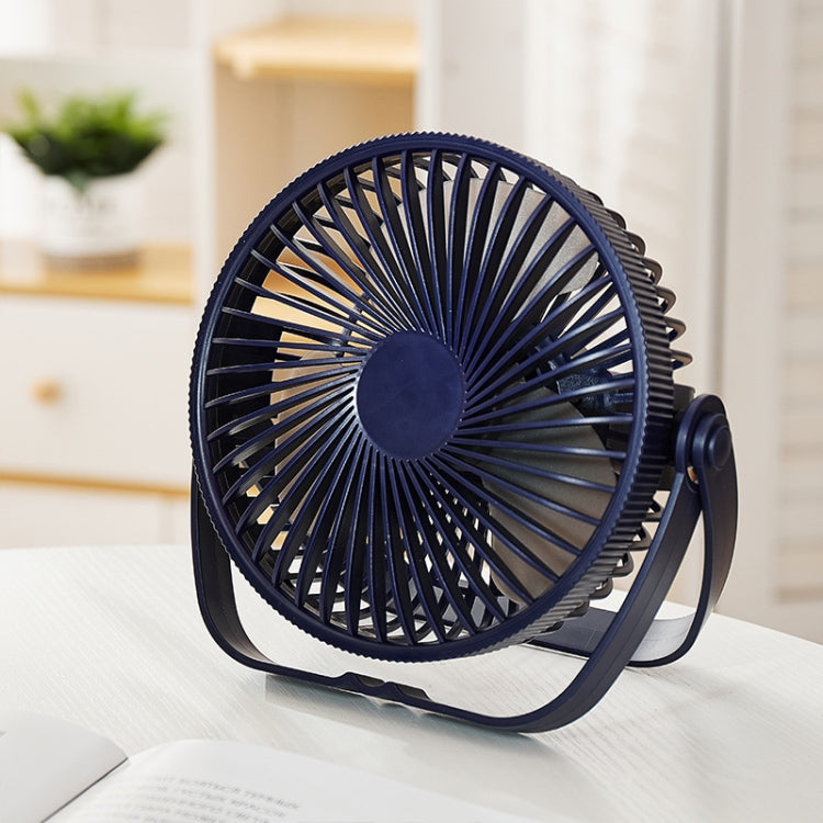 3-in-1 Electric Fan Wall Mounted Desktop Quiet Brushless Turbine Mini Fan, Style: USB Plug(Blue) - Electric Fans by buy2fix | Online Shopping UK | buy2fix