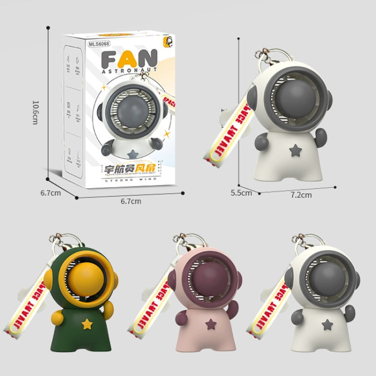 Astronaut Doll Pendant Keychain Fan(White) - Electric Fans by buy2fix | Online Shopping UK | buy2fix