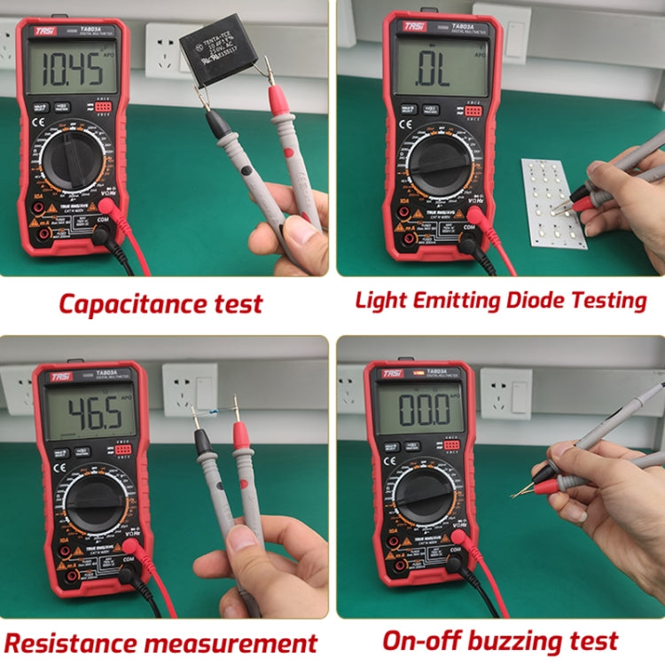 TASI TA803B Digital High Precision Multimeter Digital Display Household Multifunction Electrician Multimeter - Digital Multimeter by TASI | Online Shopping UK | buy2fix