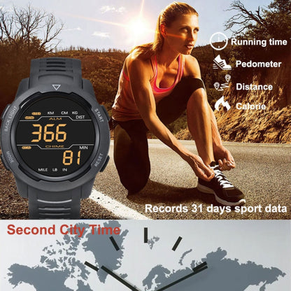 Calorie Pedometer Alarm Clock Waterproof Multifunctional Mountain Sports Shockproof Smartwatch(Red) - LED Digital Watches by buy2fix | Online Shopping UK | buy2fix