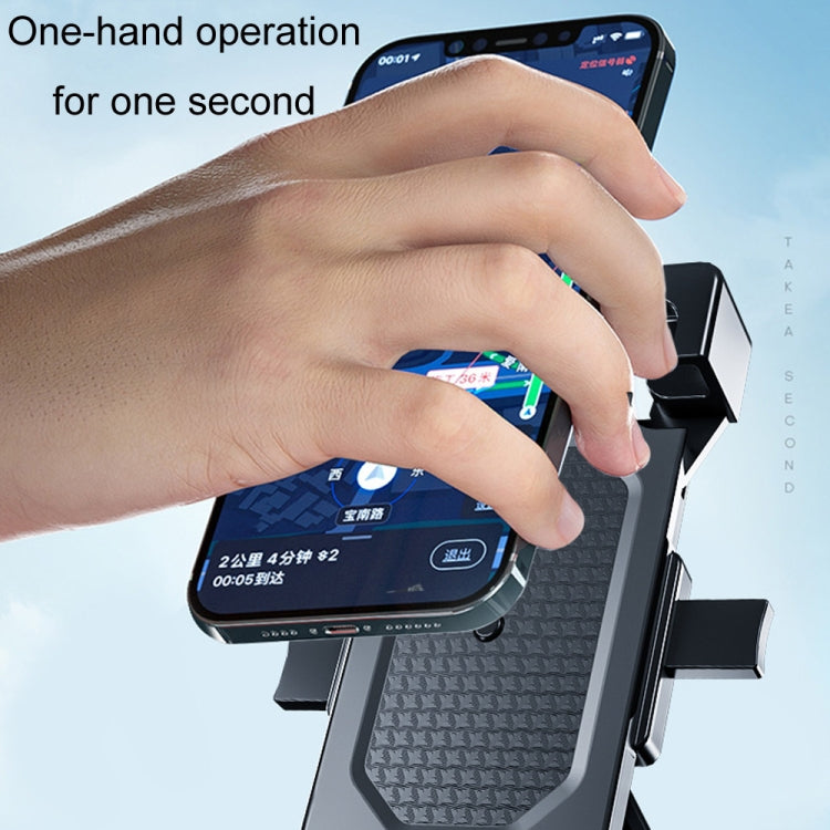 Shockproof Motorcycle Mobile Phone Holder Outdoor Bike Navigation Holder, Model: Rearview Mirror - Holder by buy2fix | Online Shopping UK | buy2fix
