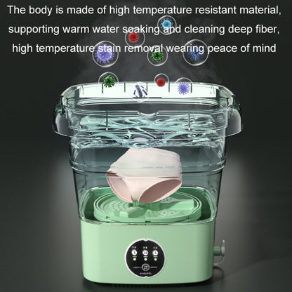 4.5L Mini Portable Folding Household Washing Machine Underwear Washer, Color: Fruit Green + Blue Light Antibacterial(EU Plug) - Washing Machines & Accessories by buy2fix | Online Shopping UK | buy2fix