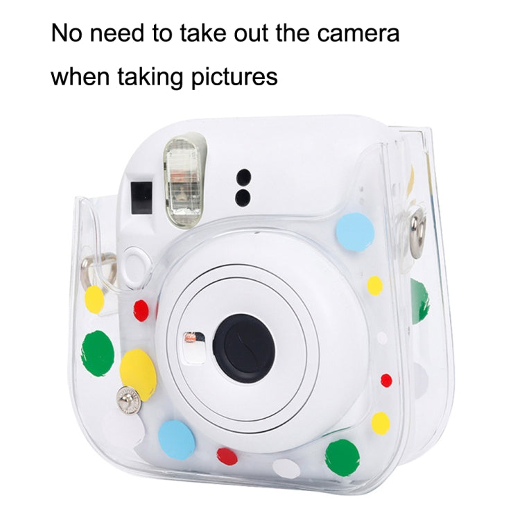 For Fujifilm Instax Mini 12 / 11 Transparent Digital Camera Case(Color Wave Dot) - Protective Case by buy2fix | Online Shopping UK | buy2fix