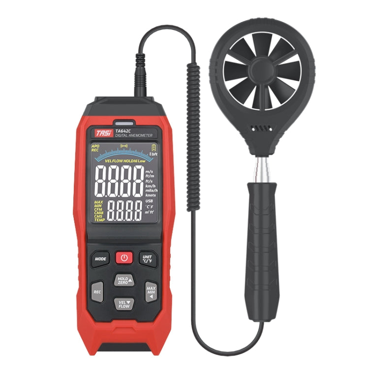 TASI TA642C Portable Digital Wind Speed Meter Air Volume Tester - Tachometers & Anemometer by TASI | Online Shopping UK | buy2fix