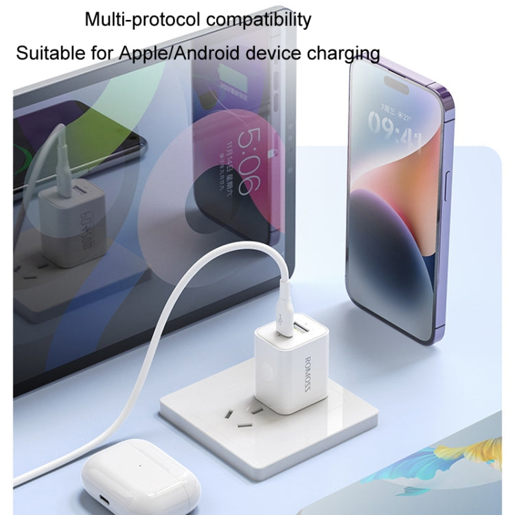 ROMOSS PD20W Fast Charger For Apple/Huawei And Xiaomi, CN Plug, Style: Double-port - USB Charger by ROMOSS | Online Shopping UK | buy2fix