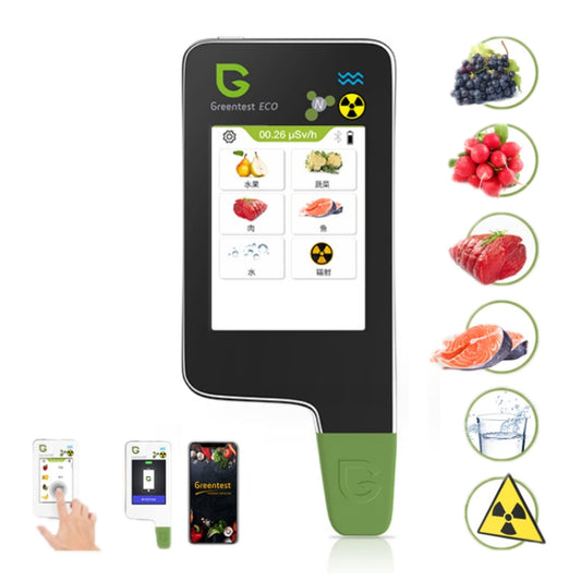 Greentest ECO6 Vegetable, Fruit, Meat Food Nitrate Water Quality Nuclear Radiation Environmental Detector, EU Plug(Black) - Radiation Detector by Greentest | Online Shopping UK | buy2fix