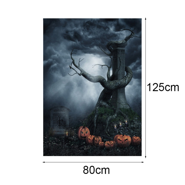 1.25x0.8m Holiday Party Photography Background Halloween Decoration Hanging Cloth, Style: WS-206 - Cartoon by buy2fix | Online Shopping UK | buy2fix