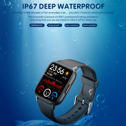 QS16Pro 1.83 inch Heart Rate / Blood Pressure Monitoring Waterproof Sports Smart Watch(Black) - Smart Watches by buy2fix | Online Shopping UK | buy2fix