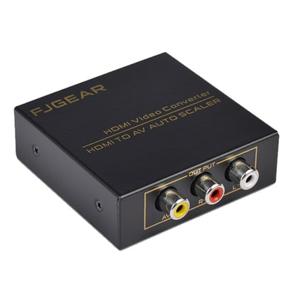 FJGEAR FJ-HA1308 HDMI To AV Converter Support NTSC PAL With Auto Screen Scaling - Converter by FJGEAR | Online Shopping UK | buy2fix