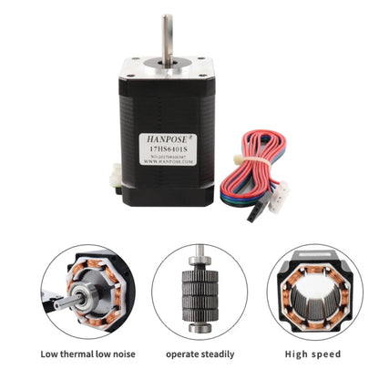 HANPOSE  17HS6401S 12V 1.7A 60mm 70N.cm  4-lead Stepper Motor - Parts by HANPOSE | Online Shopping UK | buy2fix