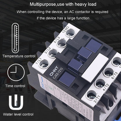 CHNT CJX2-0901 9A 220V Silver Alloy Contacts Multi-Purpose Single-Phase AC Contactor - Relays by CHNT | Online Shopping UK | buy2fix