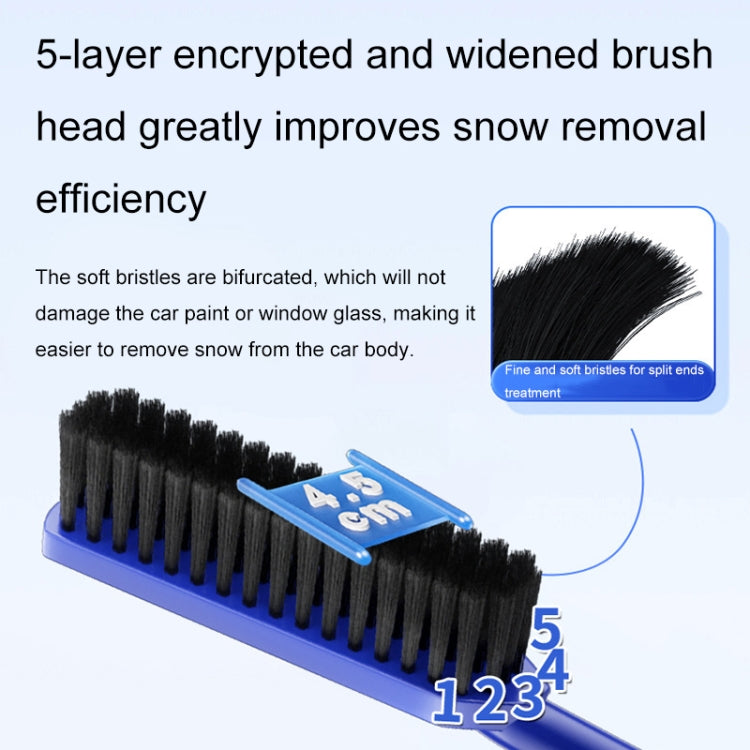 2 In 1 Car Snow Shovel Snow Blowing Brush Car Winter Snow Clearing Tools(Blue) - Ice Scraper by buy2fix | Online Shopping UK | buy2fix