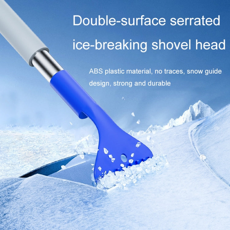 2 In 1 Car Snow Shovel Snow Blowing Brush Car Winter Snow Clearing Tools(Blue) - Ice Scraper by buy2fix | Online Shopping UK | buy2fix