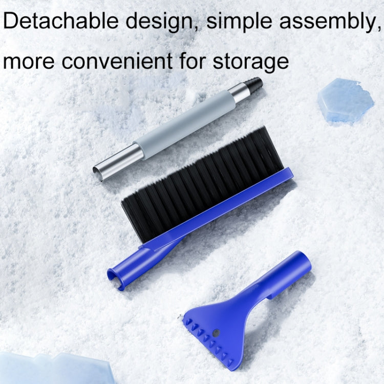 2 In 1 Car Snow Shovel Snow Blowing Brush Car Winter Snow Clearing Tools(Blue) - Ice Scraper by buy2fix | Online Shopping UK | buy2fix