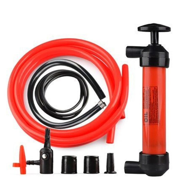 Manual Oil Pumping Pipe for Car Oil Transfering Oiling pumping Liquid Water Chemical Transfer Inflatable Pump(Red) - In Car by buy2fix | Online Shopping UK | buy2fix