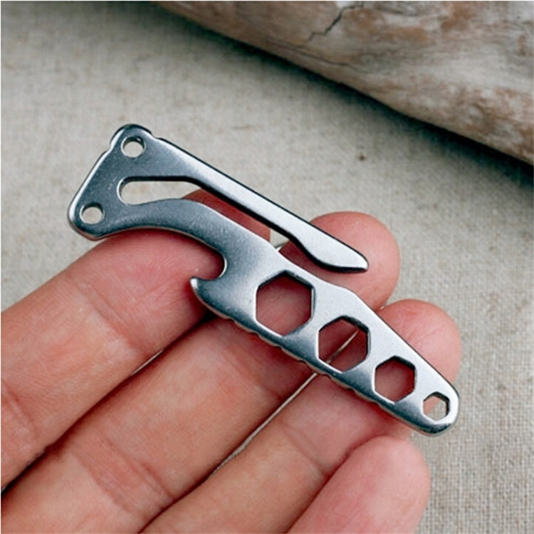 Multi-function Bottle Opener Keychain Outdoor Pocket Tool Pry Bar Hex Key Wrench - Key Rings by buy2fix | Online Shopping UK | buy2fix