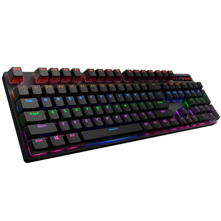 Rapoo V500 PRO Mixed Light 104 Keys Desktop Laptop Computer Game Esports Office Home Typing Wired Mechanical Keyboard(Green Shaft) - Wired Keyboard by Rapoo | Online Shopping UK | buy2fix