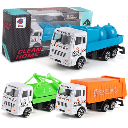 3 PCS Model Car Toy Construction Engineering Vehicles, Random Style Delivery - DIY Developmental Toys by buy2fix | Online Shopping UK | buy2fix